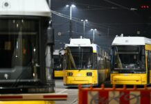 Auch der Tramverkehr war am Montag nahezu vollständig lahmgelegt. (Archivbild)