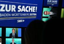 Die beiden Kontrahenten trafen erstmals vor der Landtagswahl im TV aufeinander.