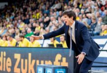 Voll in seinem Element: Der neue Alba-Trainer Pedro Calles