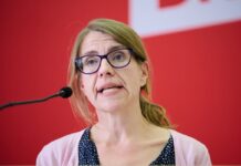 Linke-Landesvorsitzende Franziska Brychcy will sich künftig stärker auf die Bildungspolitik im Abgeordnetenhaus konzentrieren. (Archivbild)