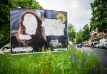 In den Wahlkämpfen wurden zahlreiche Wahlplakate in Brandenburg beschädigt. 