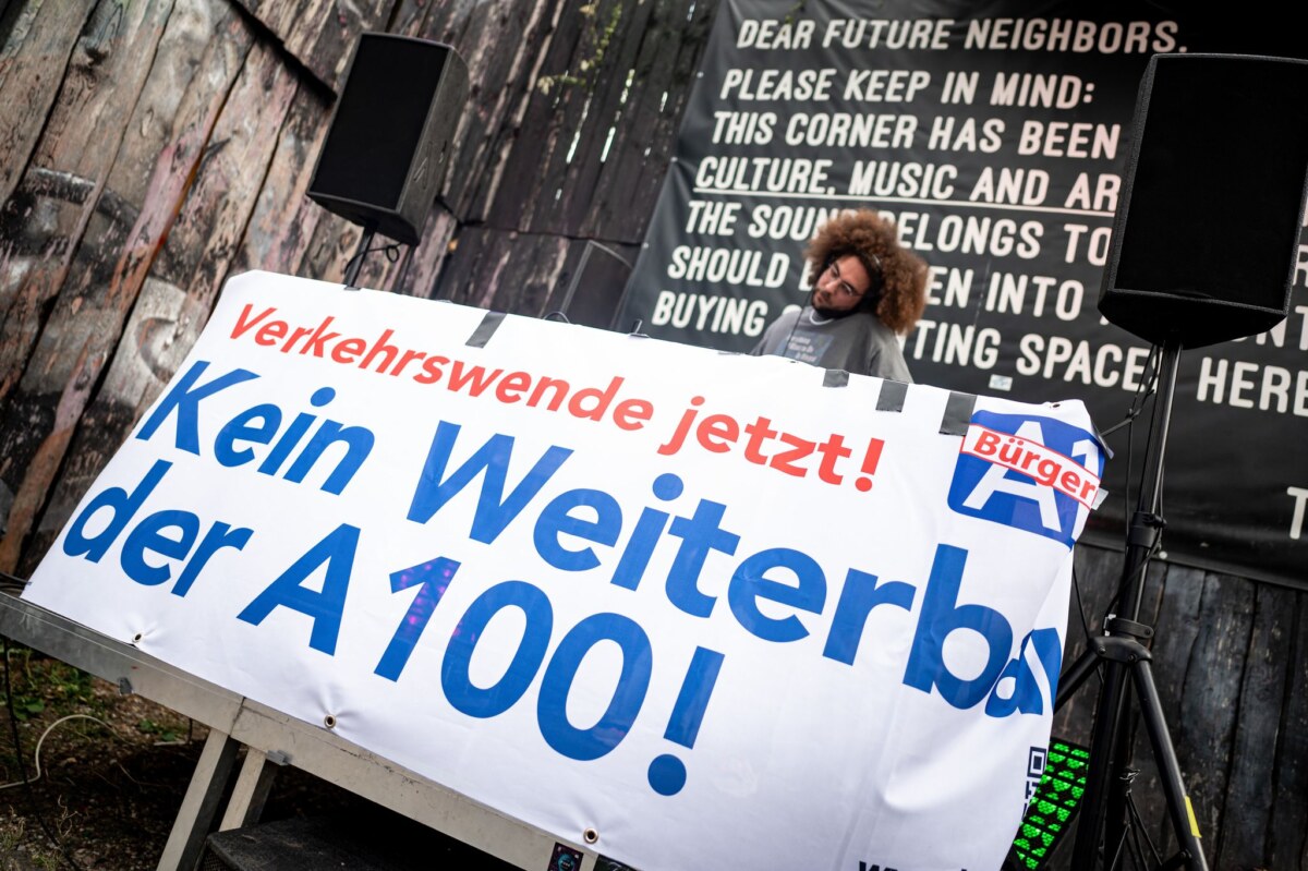 Demo gegen Weiterbau der A100 in Berlin Immer wieder kam es in den vergangenen Jahren zu Protesten gegen den Ausbau der A100. (Archivbild)