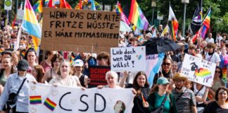 Der CSD in Rheinsberg fand am Samstag bereits zum zweiten Mal statt.