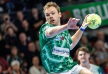 Welthandballer Mathias Gidsel war auch gegen Bietigheim bester Berliner Werfer.
