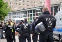 Zahlreiche Polizisten waren im Einsatz. 