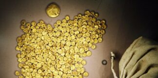Der 3,7 Kilogramm schwere Kelten-Goldschatz wurde einst in einer Bodenvitrine im Museum in Manching ausgestellt. Im Jahr 2022 wurden die rund 2.100 Jahre alten Münzen gestohlen und sind seitdem zum größten Teil verschwunden. (Archivbild) 