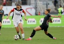 Kann mit dem Ball umgehen: Tanja Pawollek weist bereits 155 Einsätze in der Bundesliga auf.