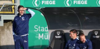 Hertha-Coach Stefan Leitl hatte wenig Grund zur Freude.
