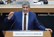 Der Berliner SPD-Fraktionsvorsitzende Raed Saleh macht sich für ein AfD-Verbotsverfahren stark. (Archivbild) 