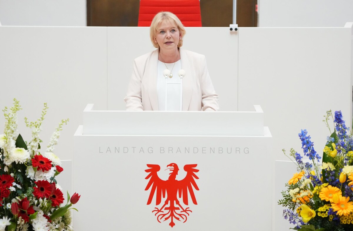 Gedenken zum Kriegsende vor 77 Jahren Brandenburgs Landtagspräsidentin Ulrike Liedtke sieht den 80. Jahrestag des Kriegsendes auch als Tag der Versöhnung (Archivbild).