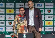 Ex-Nationalspieler Paul Drux (r) soll Bob Hanning bald als Füchse-Boss ablösen. 