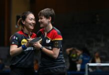 Nina Mittelham (r) und Shan Xiaona könnten für den TTC Eastside im Endspiel der Champions League zum Einsatz kommen. 