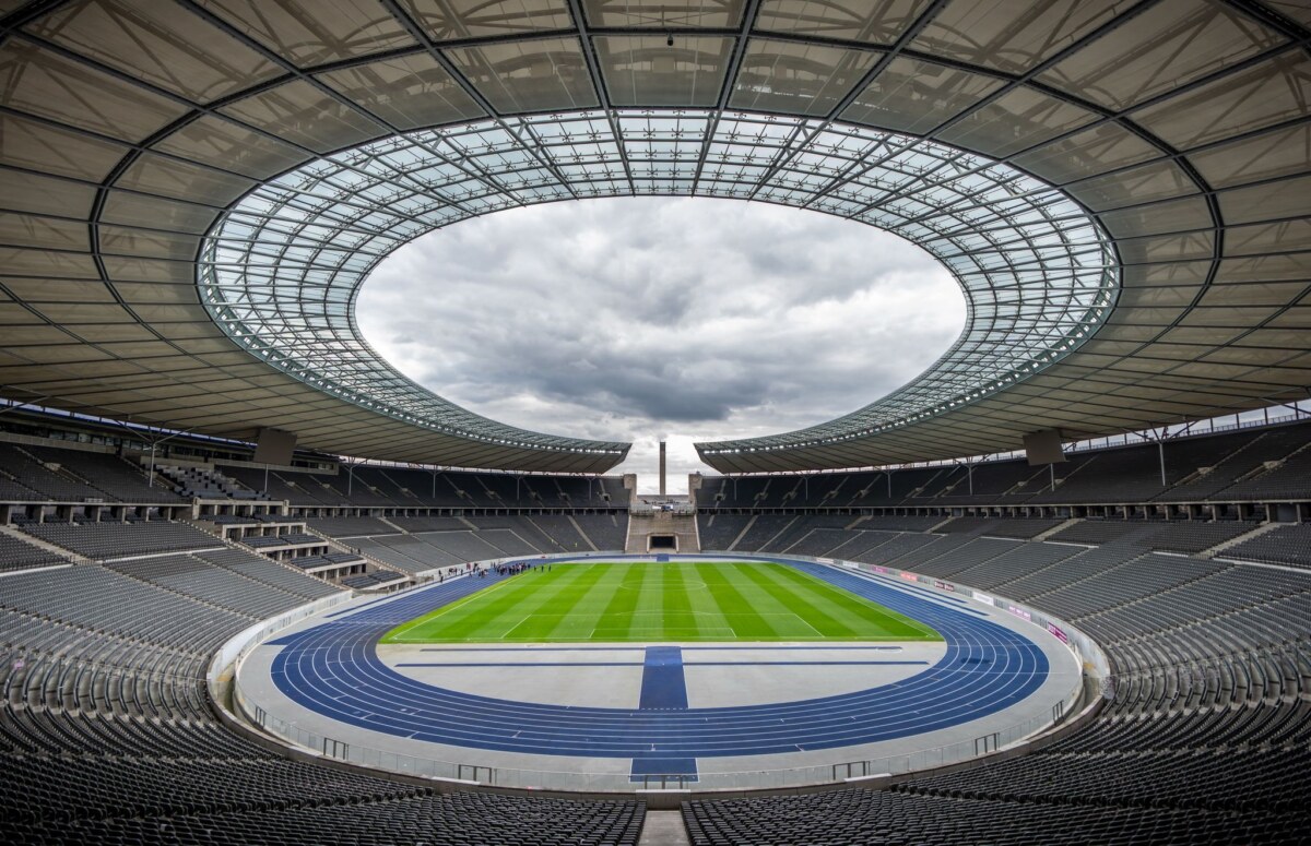 Olympiastadion in Berlin Im Berliner Olympiastadion wird bei der Frauen-EM 2029 definitiv nicht gespielt.