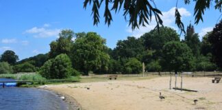 Das Strandbad Babelsberg öffnet bald nach Sanierung.