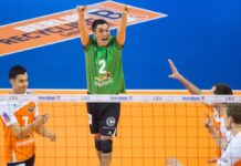Der ehemalige Berliner Libero Erik Shoji (Mitte) wandte sich bei Instagram an seine Fans.