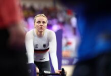 Lea Sophie Friedrich belegte im Keirin-Wettbewerb in Cottbus den dritten Platz.