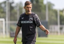 Hertha-Trainer Stefan Leitl sah einen Sieg seiner Mannschaft beim ersten Testspiel.