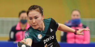 Xiaona Shan verlor gegen Metz ihr Einzel.