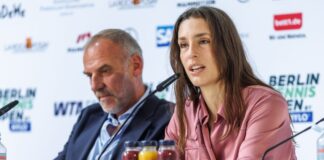 Andrea Petkovic und Markus Zoecke sind begeistert vom Zuschauerzuspruch beim Berliner Turnier. 