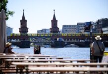 In Berlin ist die langjährige Mitteltemperatur im Juni überschritten worden. 