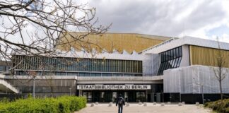 Der Eingang der Staatsbibliothek zu Berlin an der Potsdamer Straße. (Archivbild) 