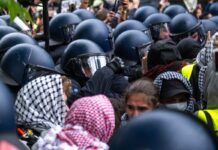 Tumult und Gewalt prägten die Demo am 15. Mai. (Archivbild)