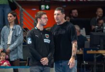 Die sportliche Füchse-Leitung: Trainer Jaron Siewert (l.) und Vorstand Sport Stefan Kretzschmar