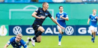 Palko Dardai (vorn) setzt seine Karriere in Ungarn fort.