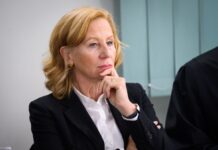 Patricia Schlesinger, ehemalige Intendantin des RBB, beim Prozess am Landgericht Berlin. (Archivbild) 