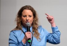 Sie führt nun das BSW in Brandenburg: Friederike Benda. 