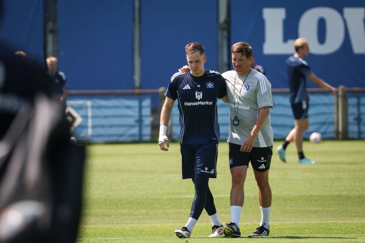 Matheo Raab beim Hamburger SV Vor Abschied vom HSV: Torwart Matheo Raab will zu Union Berlin wechseln.