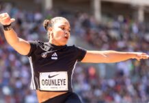 Kugelstoß-Olympiasiegerin Yemisi Ogunleye startet am Sonntag beim Berliner Istaf.