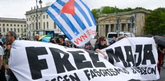 Eine Demonstration «Free Maja» linker Gruppen fordert die Rückholung von Maja T. aus Ungarn.