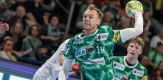 Welthandballer Mathias Gidsel war beim Test in Plau am See bester Füchse-Schütze