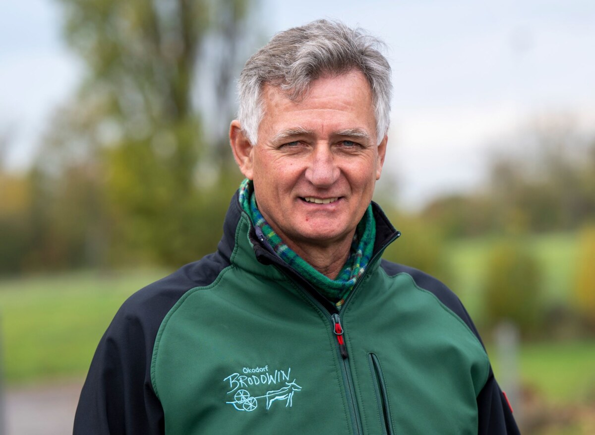Bio-Landwirt Ludolf von Maltzan Bezeichnet sich als «überzeugten Öko»: Der Geschäftsführer des Bio-Betriebs «Ökodorf Brodowin»,Ludolf von Maltzan.