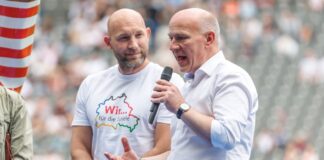 Warb erneut für eine Olympia-Bewerbung mit Berlin: Kai Wegner (r)