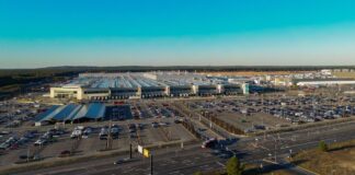 Die Tesla Gigafactory Berlin-Brandenburg. (Archivbild) 