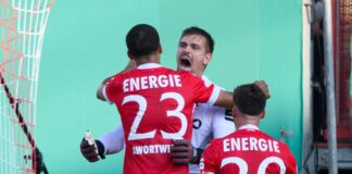 Mann des Spiels: Energie-keeper Alexander Sebald. 