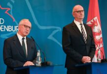 Der neue polnische Botschafter Tombinski kam zum Antrittsbesuch in die Potsdamer Staatskanzlei.
