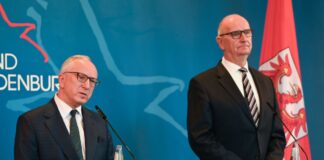 Der neue polnische Botschafter Tombinski kam zum Antrittsbesuch in die Potsdamer Staatskanzlei.