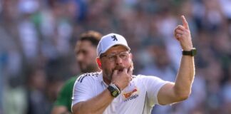 Union-Trainer Baumgart will sich vom Thema Woltemade nicht ablenken lassen. (Archivbild)