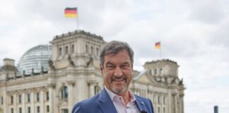 Markus Söder (CSU), Bundesvorsitzender, beim ARD-Sommerinterview vor einem Jahr. 