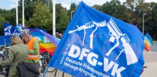 Die Deutsche Friedensgesellschaft DFG-VK hat nach eigenen Angaben bundesweit etwa 3.500 Mitglieder. Mit dem Berliner Landesverband hat die Bundesspitze einen Konflikt. (Archivbild)