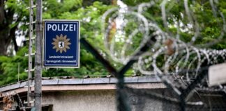 Eingangsbereich des Sprengplatzes der Polizei im Grunewald. (Archivbild)