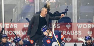 Coach Serge Aubin musste mit den Eisbären Berlin eine bittere Niederlage in Mannheim hinnehmen. (Archivbild)