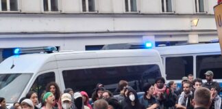 Die propalästinensische Demonstration am vergangenen Donnerstag, auf der es zu dem Zwischenfall kam, war nicht angemeldet worden. (Archivbild)