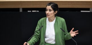 Abgeordnetenhaus-Vizepräsidentin Bahar Haghanipour (Grüne) räumt einen Fehler ein. 