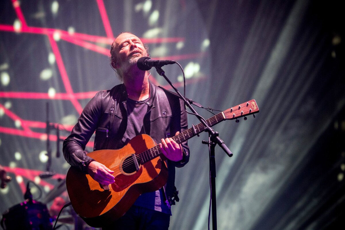 Radiohead-Sänger Thom Yorke Radiohead-Sänger Thom Yorke. Mit Songs wie «Karma Police» und «Creep» erlangte die britische Band in den 90er Jahren weltweite Bekanntheit (Archivbild).