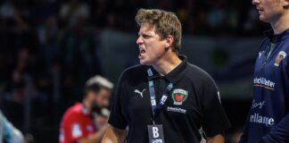 Nicolej Krickau durfte sich über seinen ersten Sieg als Füchse-Trainer freuen.