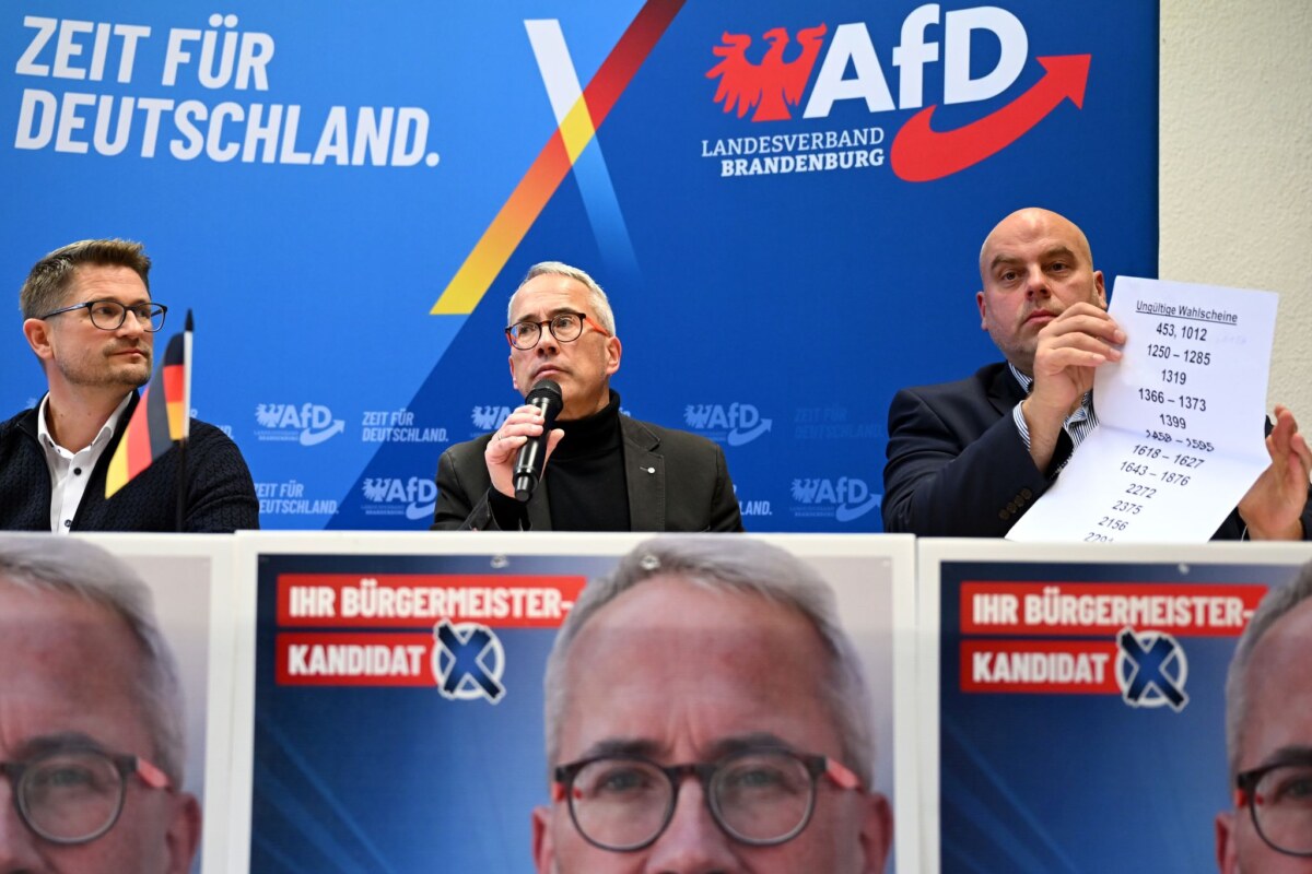 Brandenburger AfD vermutet Wahlbetrug bei Briefwahl Die AfD Brandenburg wirft der Wahlleitung in Bad Freienwalde Unregelmäßigkeiten bei der Briefwahl zur Bürgermeister-Stichwahl vor.
